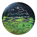 Hand Dyed Chemtrail in Retina Plastic: Lime and Purple - Doomsday Discs
