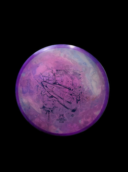 Hand Dyed Depth Charge in Isolation Glow Plastic - Doomsday Discs