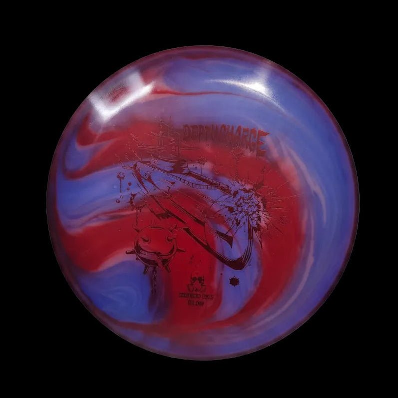Hand Dyed Depth Charge in Isolation Glow Plastic - Doomsday Discs