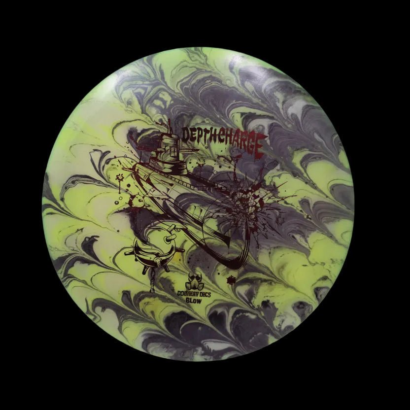 Hand Dyed Depth Charge in Isolation Glow Plastic - Doomsday Discs