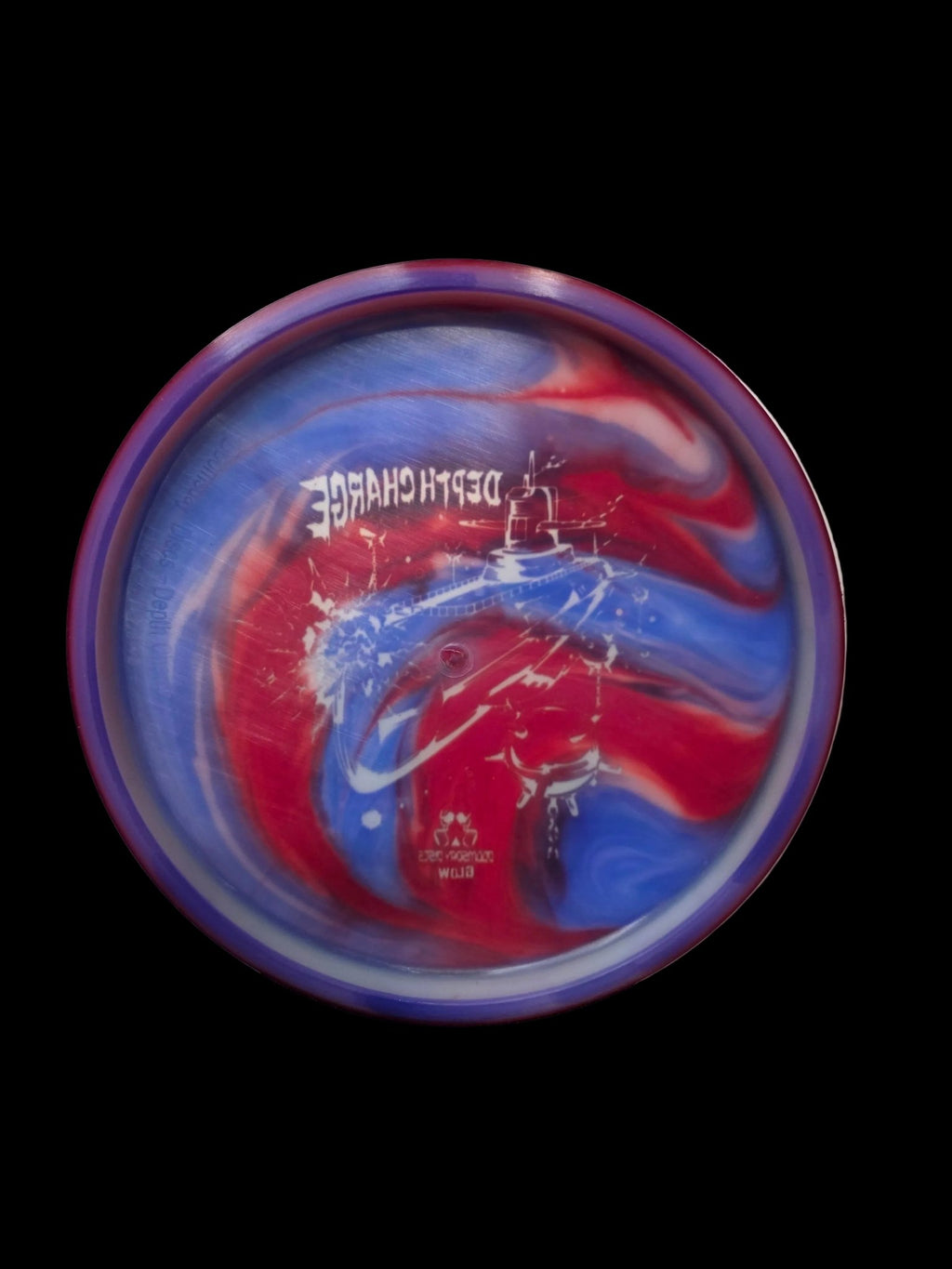 Hand Dyed Depth Charge in Isolation Glow Plastic - Doomsday Discs