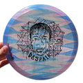 Hand Dyed Despair in Isolation Plastic: Blue and Pink - Doomsday Discs