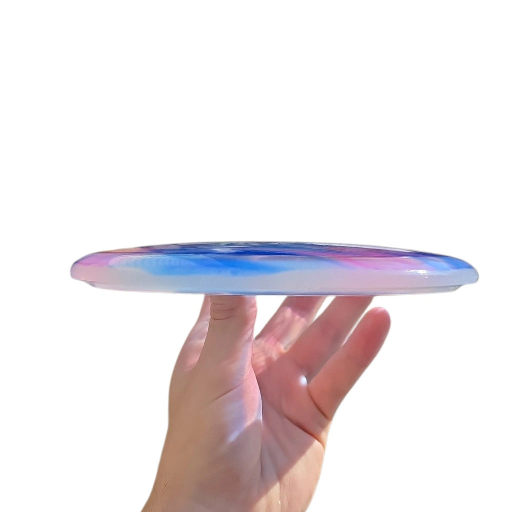 Hand Dyed Despair in Isolation Plastic: Blue and Pink - Doomsday Discs