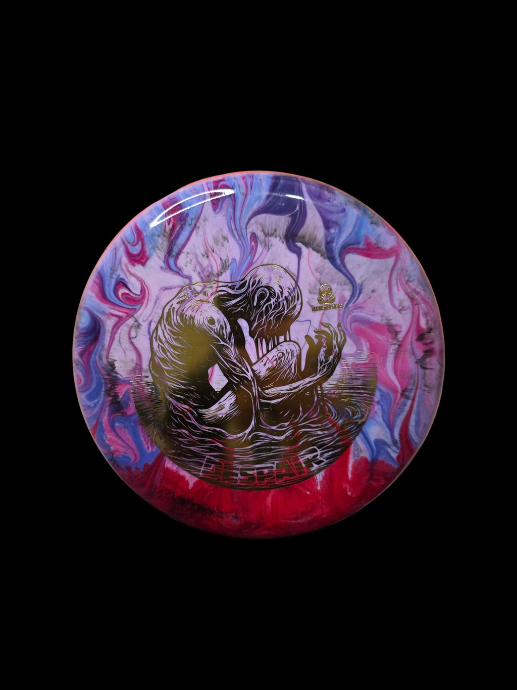 Hand Dyed Despair in Shockwave Plastic - Pinehurst Disc Golf Supply