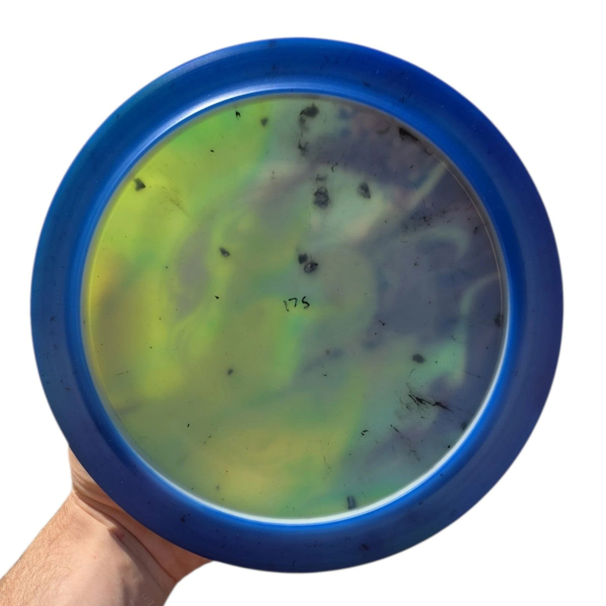 Hand Dyed Famine in Radioactive Waste Plastic: Lime and Purple - Doomsday Discs