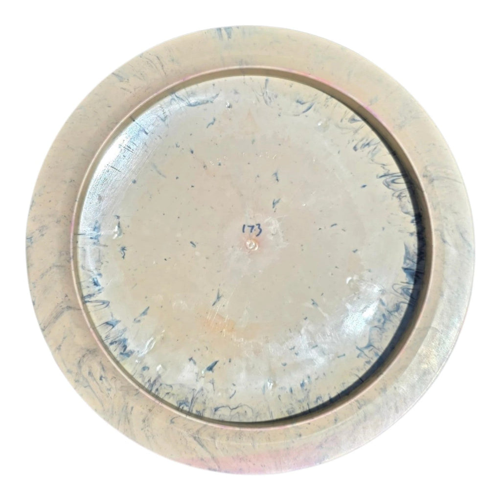 Hand-dyed Doomsday Famine in Toxic Waste plastic, underside view