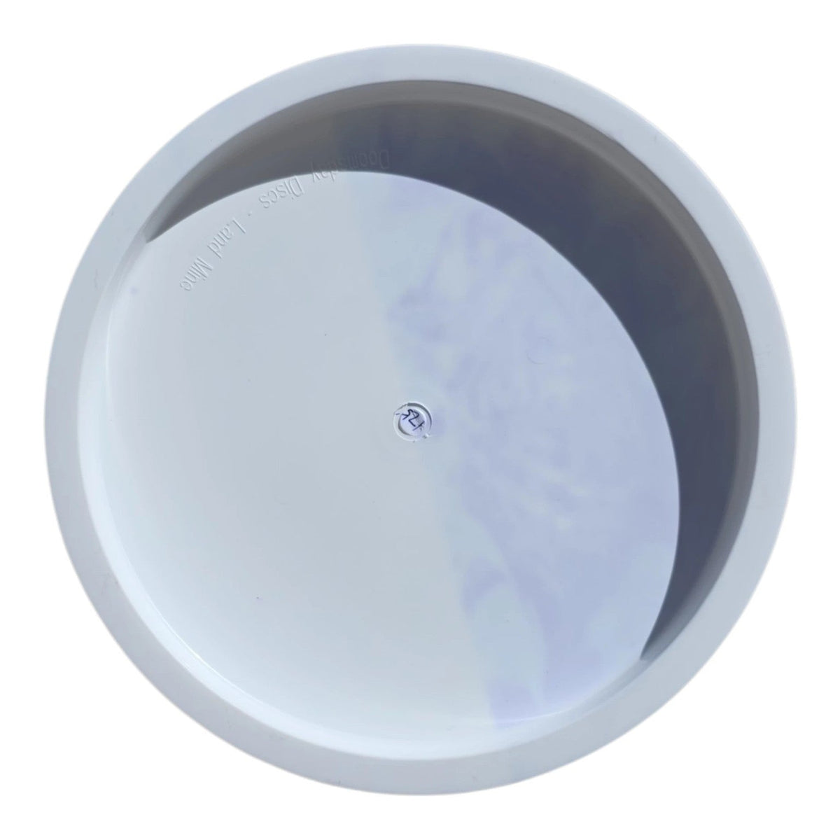 Hand Dyed Land Mine in Ration Firm Plastic (Misprint): Purple and Blue Split - Doomsday Discs
