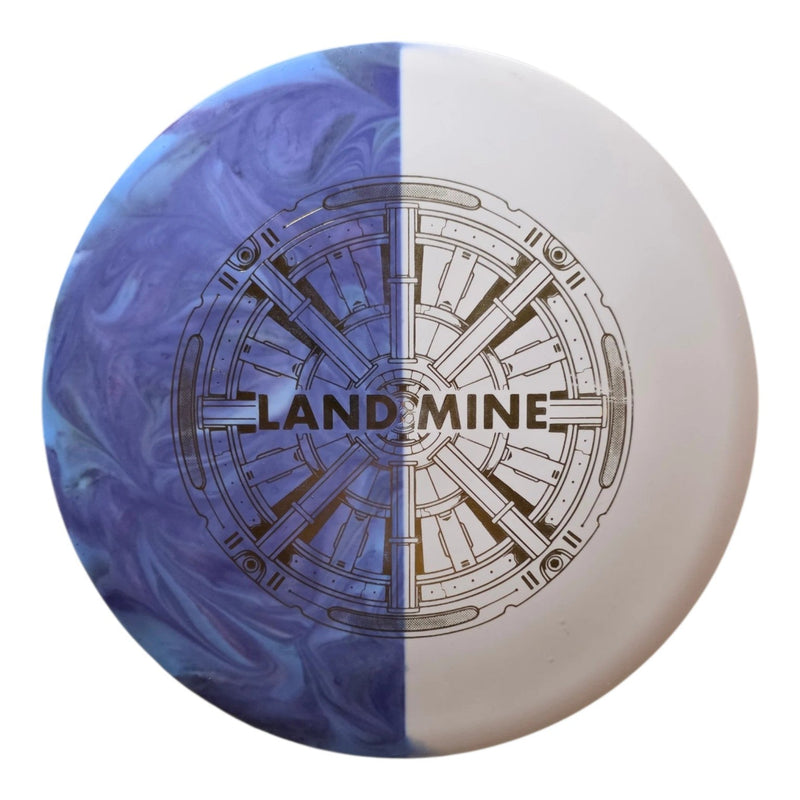 Purple and blue half-mask dye on Doomsday Land Mine in Ration Firm plastic, product view 1