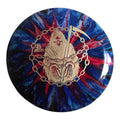 Hand Dyed Lockdown in Survival Plastic: Blue and Red - Doomsday Discs