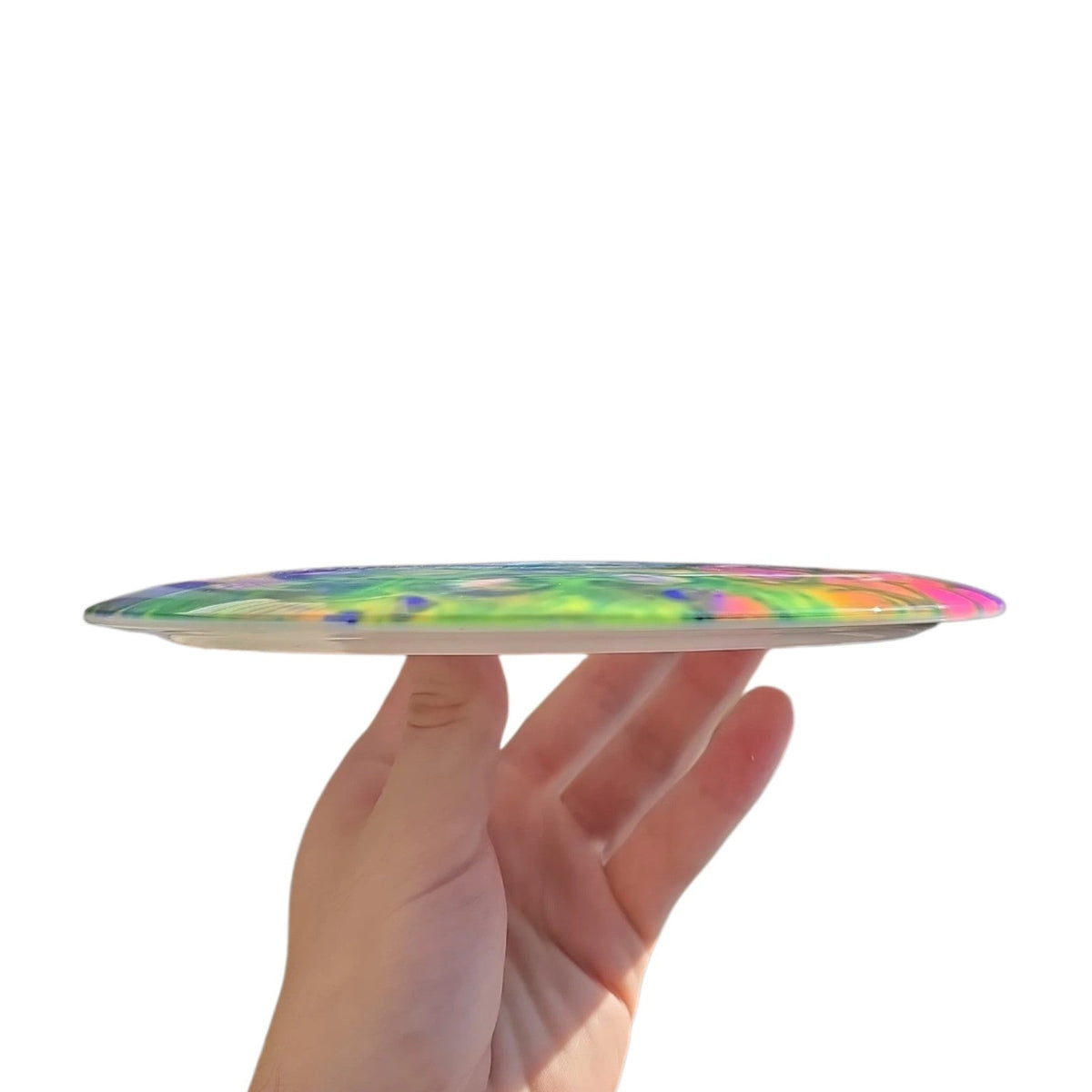 Hand Dyed Lockdown in Survival Plastic: Green and Purple - Doomsday Discs