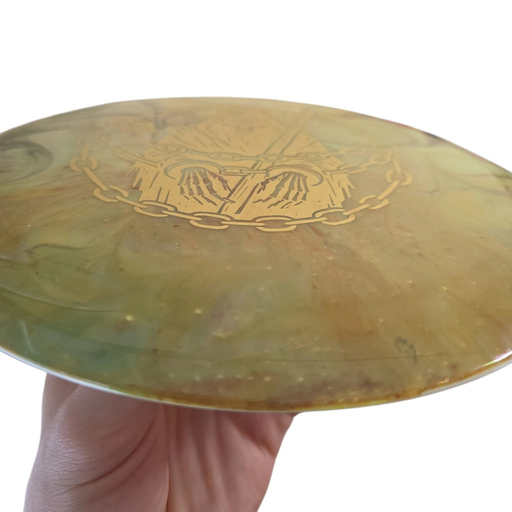 Hand Dyed Lockdown in Survival Plastic: Yellow and Green - Doomsday Discs