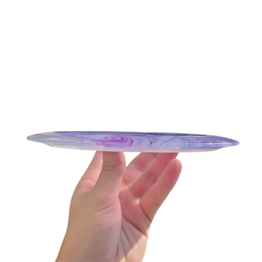 Hand Dyed Oblivion in Starfield Plastic: Lavender and Blue - Doomsday Discs