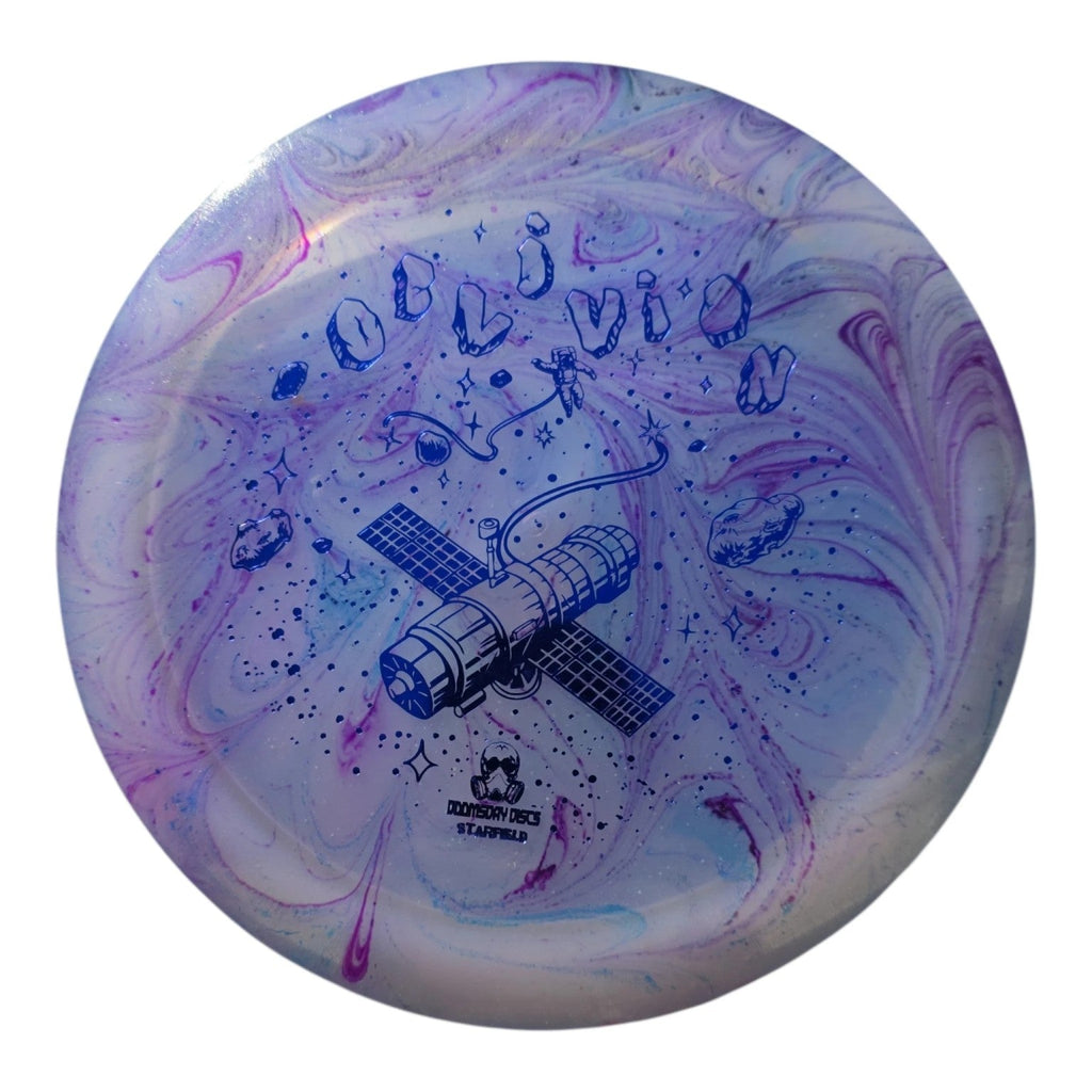 Hand Dyed Oblivion in Starfield Plastic: Lavender and Blue - Doomsday Discs