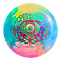Blue and pink hand-dyed Thought Space Athletics Persona in Parallel plastic, front view