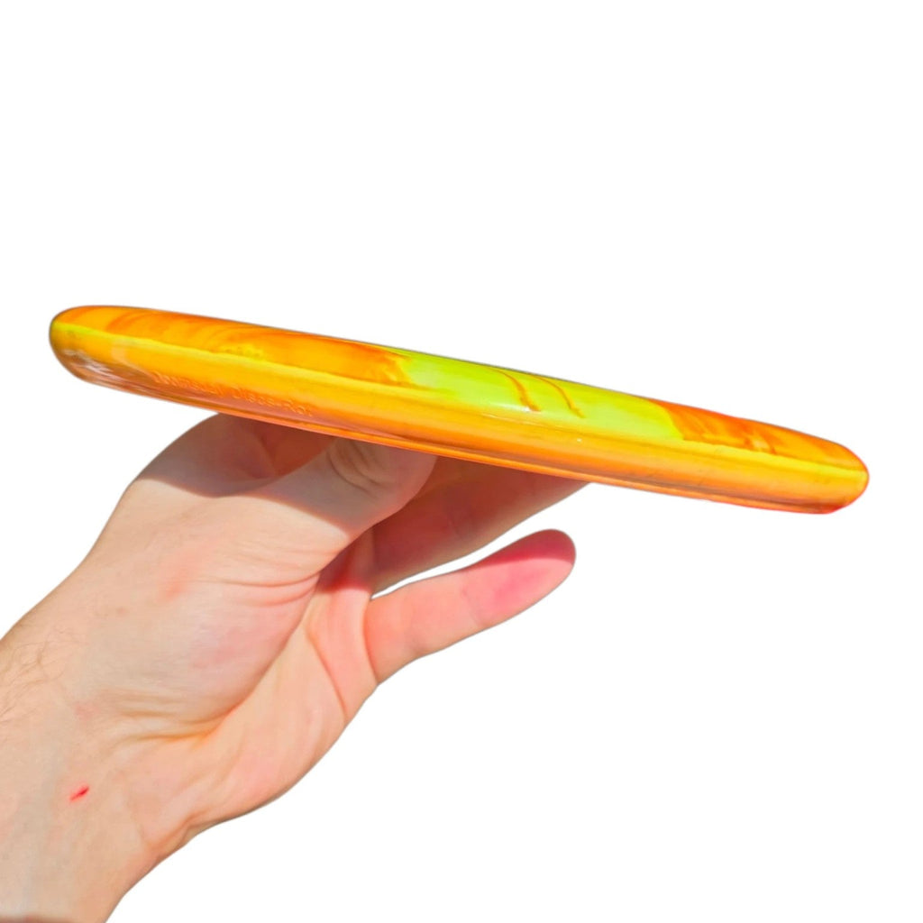 Hand-dyed Doomsday Rot in Shockwave plastic, side profile