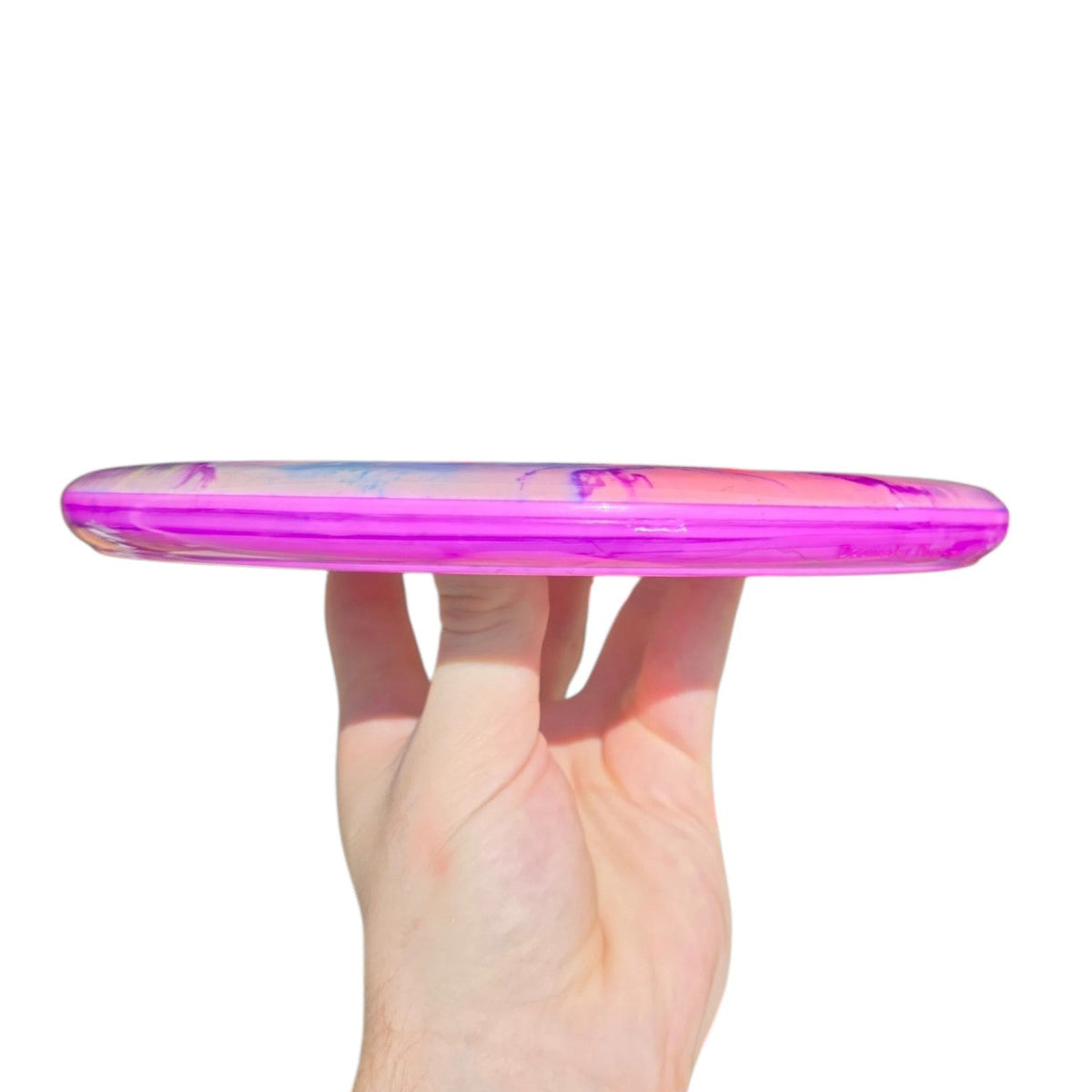 Hand-dyed Doomsday Rot in Shockwave plastic, side profile