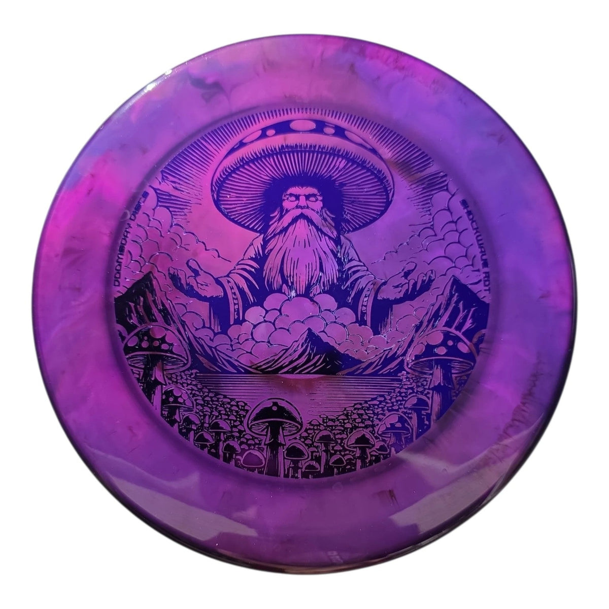 Hand Dyed Rot in Shockwave Plastic: Purple and Magenta - Doomsday Discs