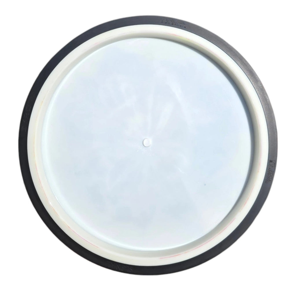 Hand-dyed MVP Signal in Neutron plastic, underside view