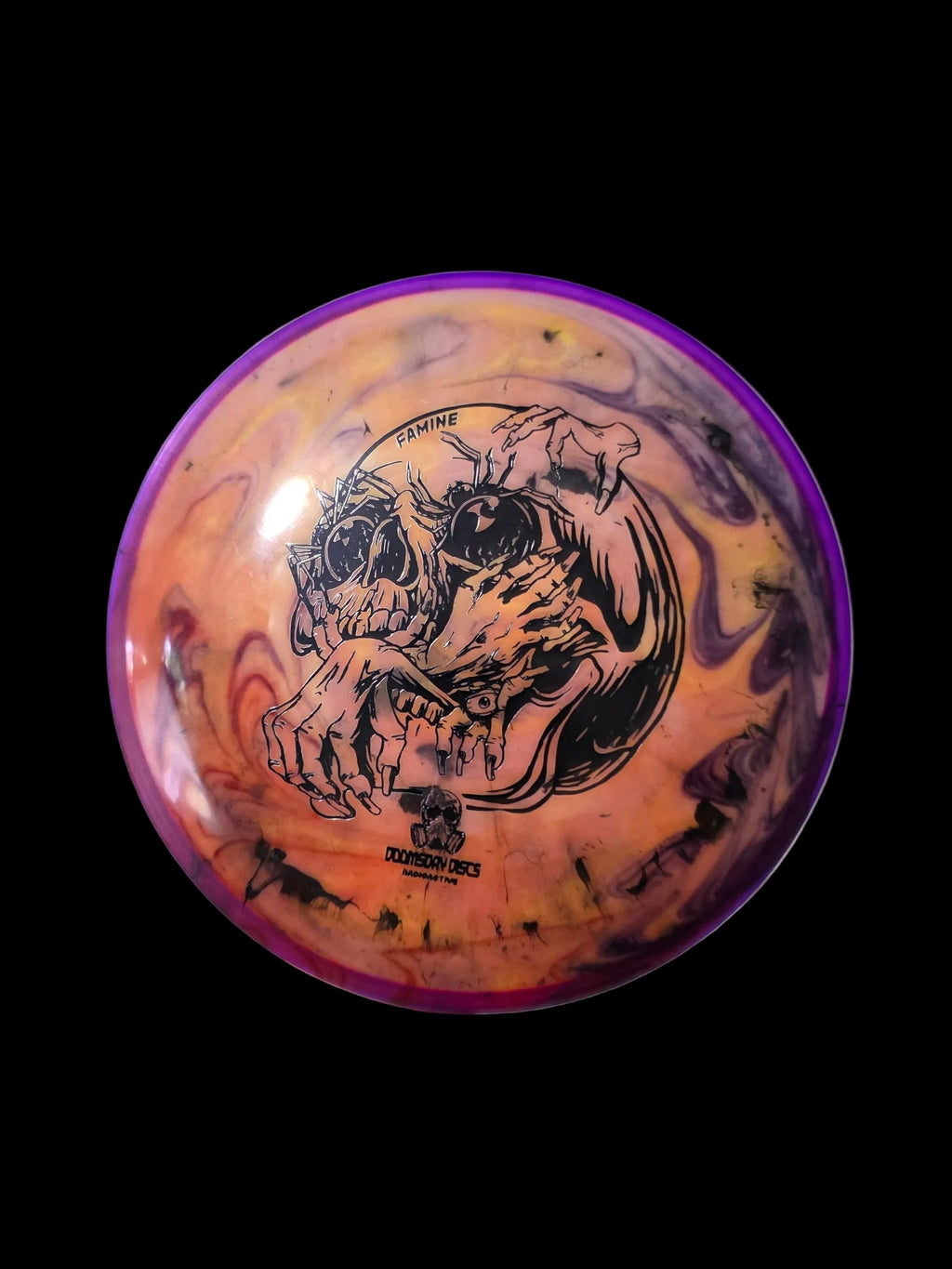Doomsday Discs Radioactive Waste Famine understable distance driver, 12/5/-2/1 glow disc golf disc